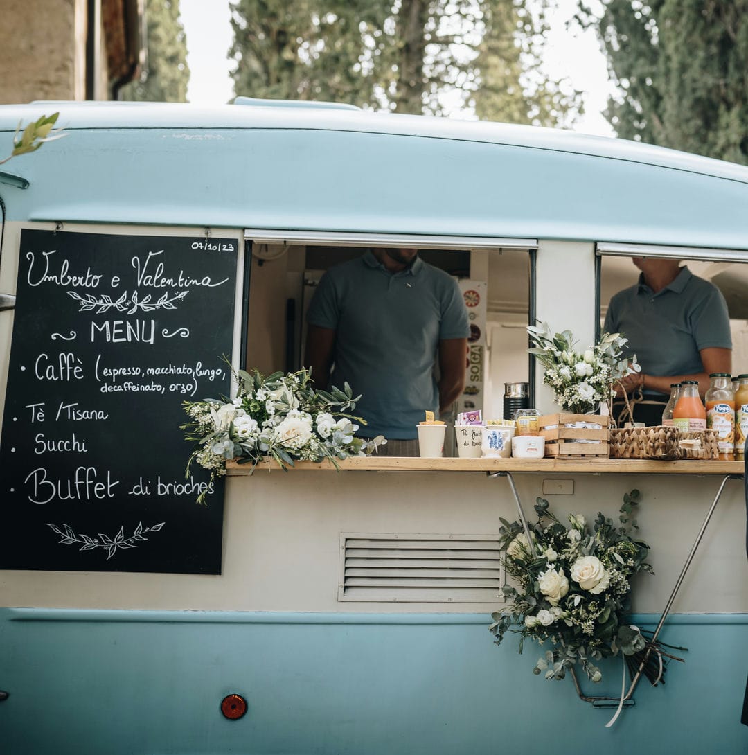 matrimonio Umberto e Valentina: van colazioni