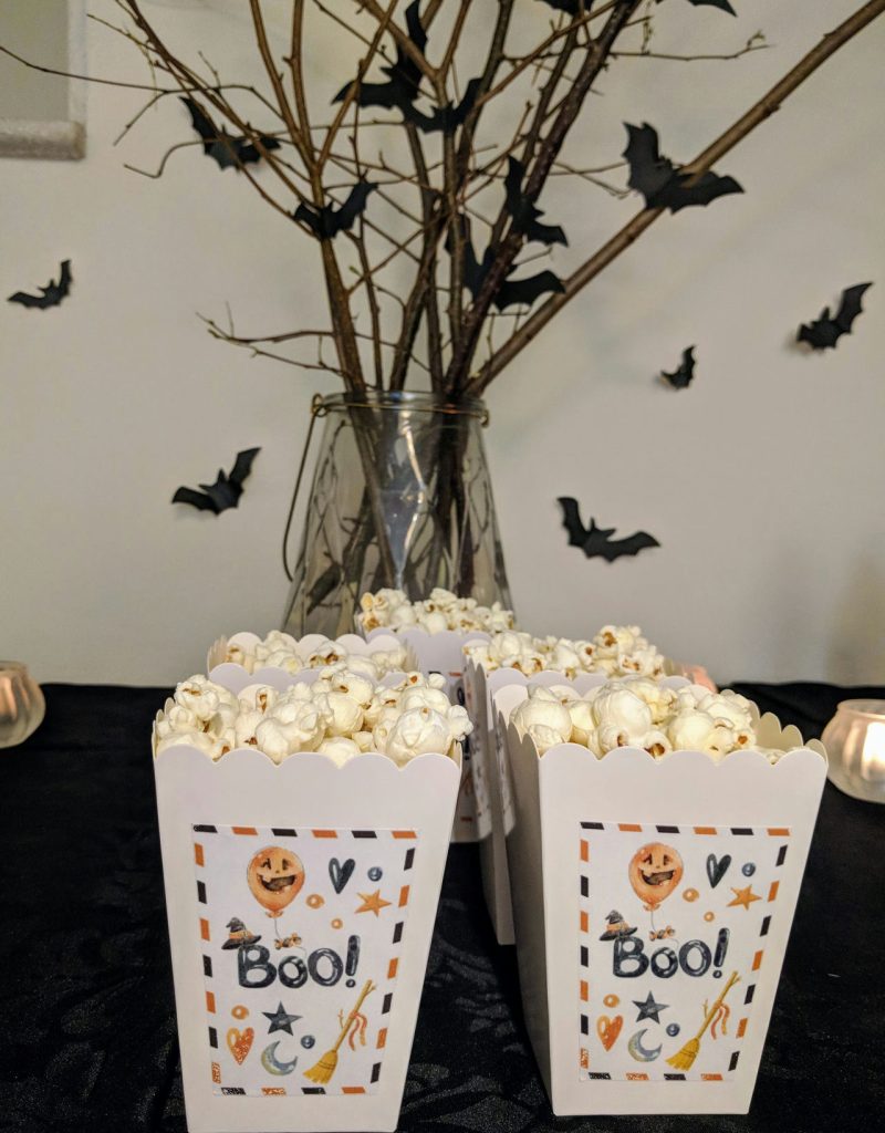 Festa a tema Halloween per bambini: porta popcorn