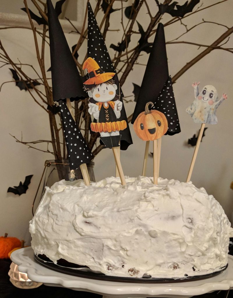 Festa a tema Halloween per bambini: topper torta