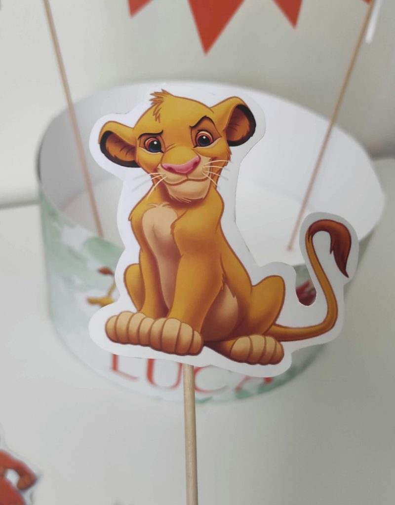 Party-Kit compleanno Re Leone: cake topper Simba